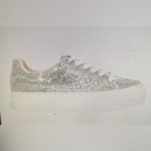 NEW Betsey Johnson Sidny Rhinestone Sneakers